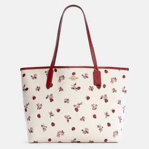 NWT Coach City Tote Ladybugs